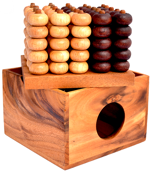 connect four wooden strategy game wholesale chiang mai thailand