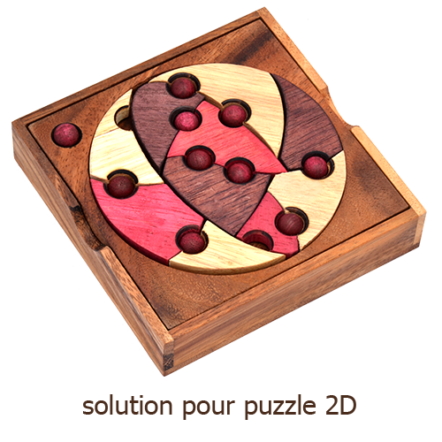 Solution 2D Puzzles à partir de bois de Samanea