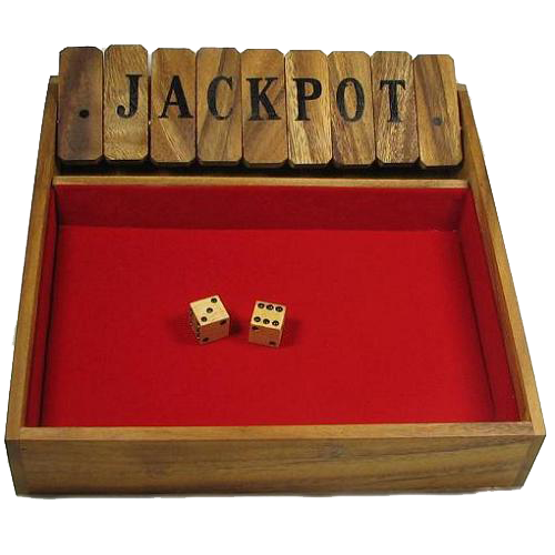 shut the box large jocker dice thai wooden games thailand 