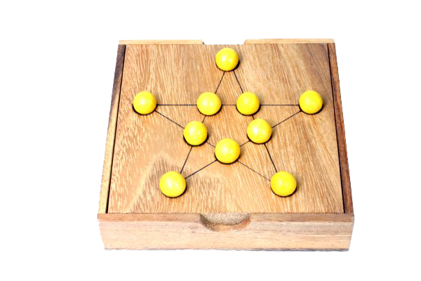 Thai Holzspiel Pythagor Strategie Holz IQ Spiel Chiang Mai